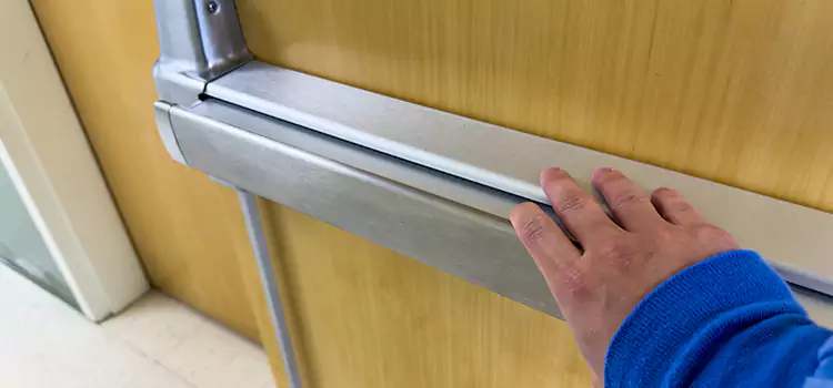 Installing a Push Bar on a Door Tysons Corner